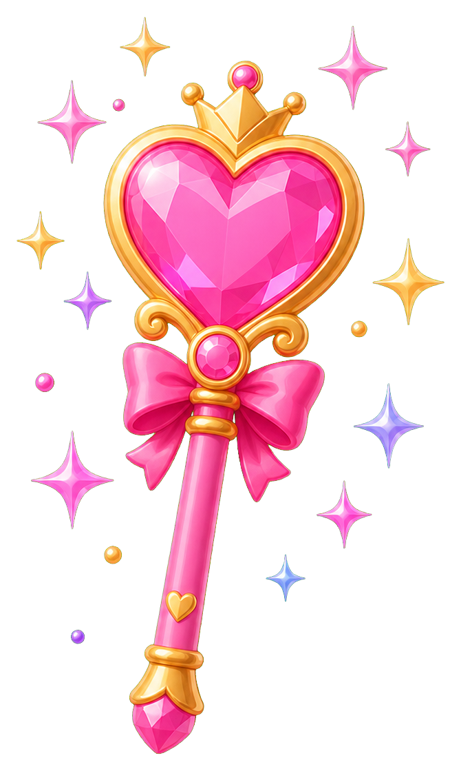 Preview for Heart Sparkle Wand Sticker