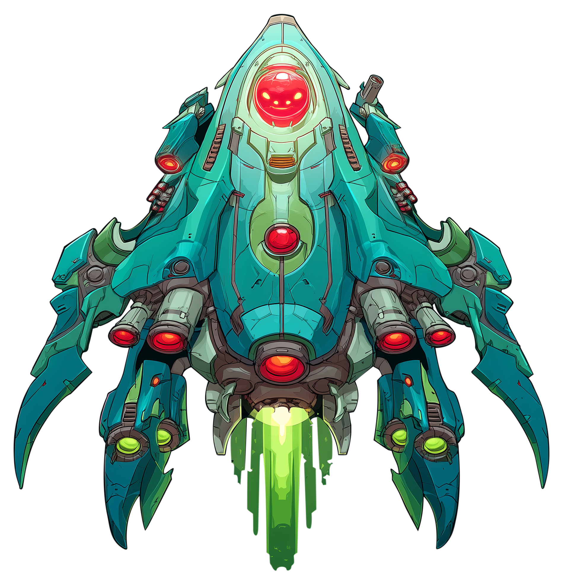 Preview for Futuristic-spacecraft-design-spaceship-sticker-226ff