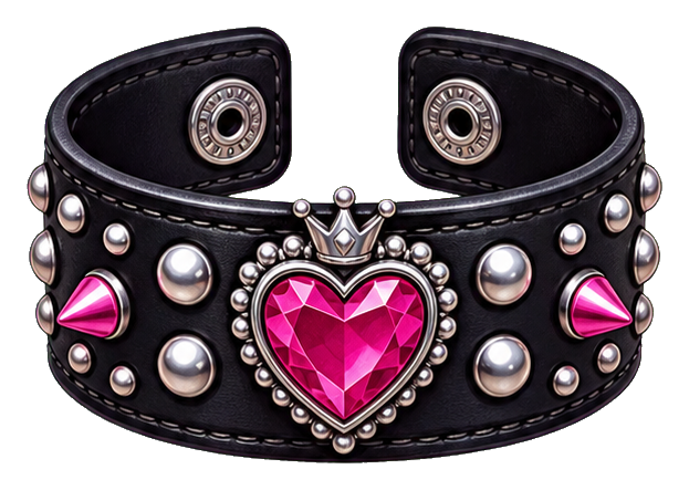 Preview for Studded Heart Bracelet Sticker