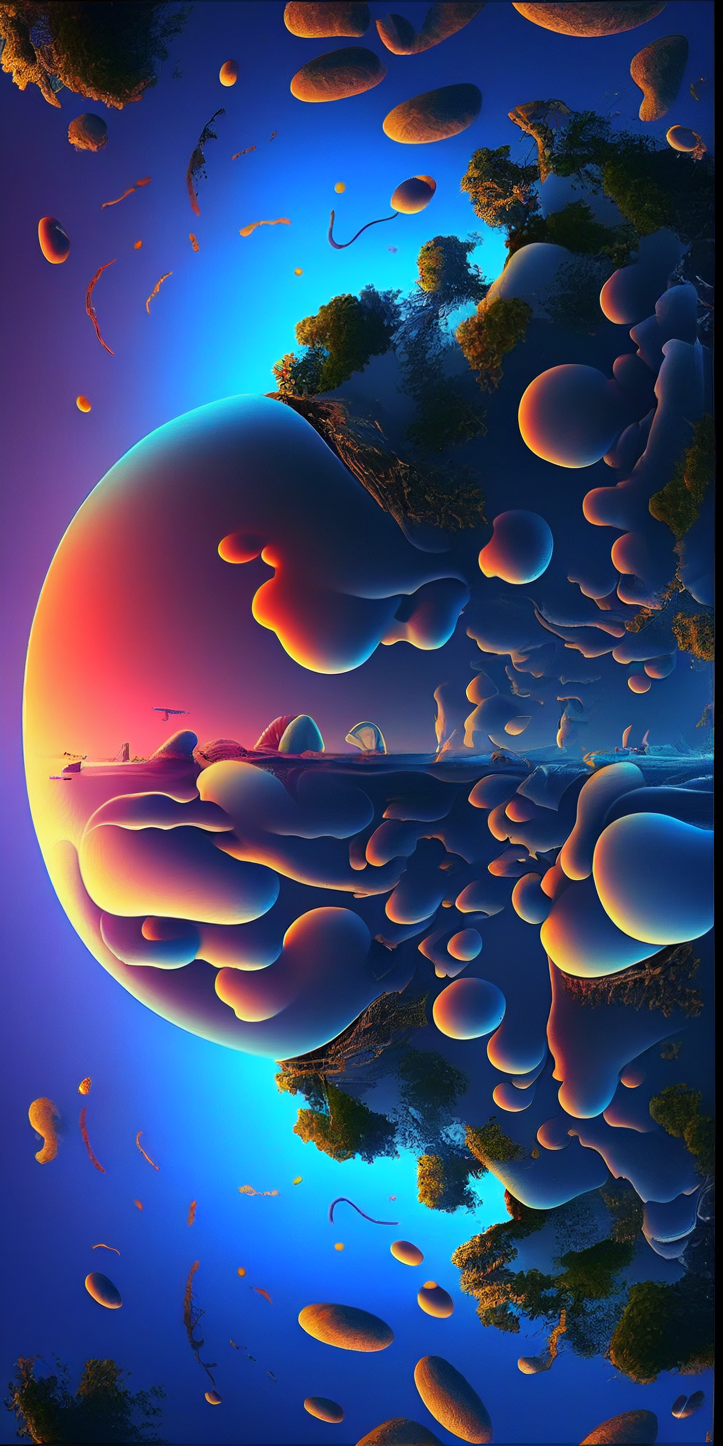 Preview for Abstract-fractal-art-design-ai-phone-background-7d9f9