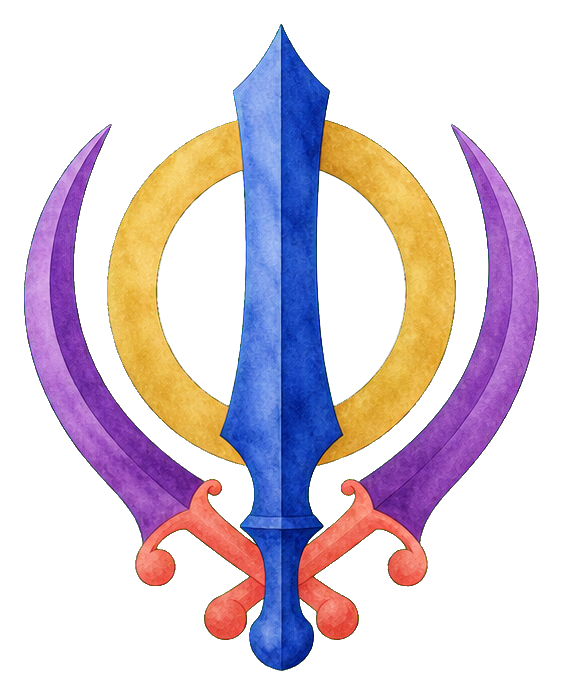 Preview for Watercolor Khanda Sticker