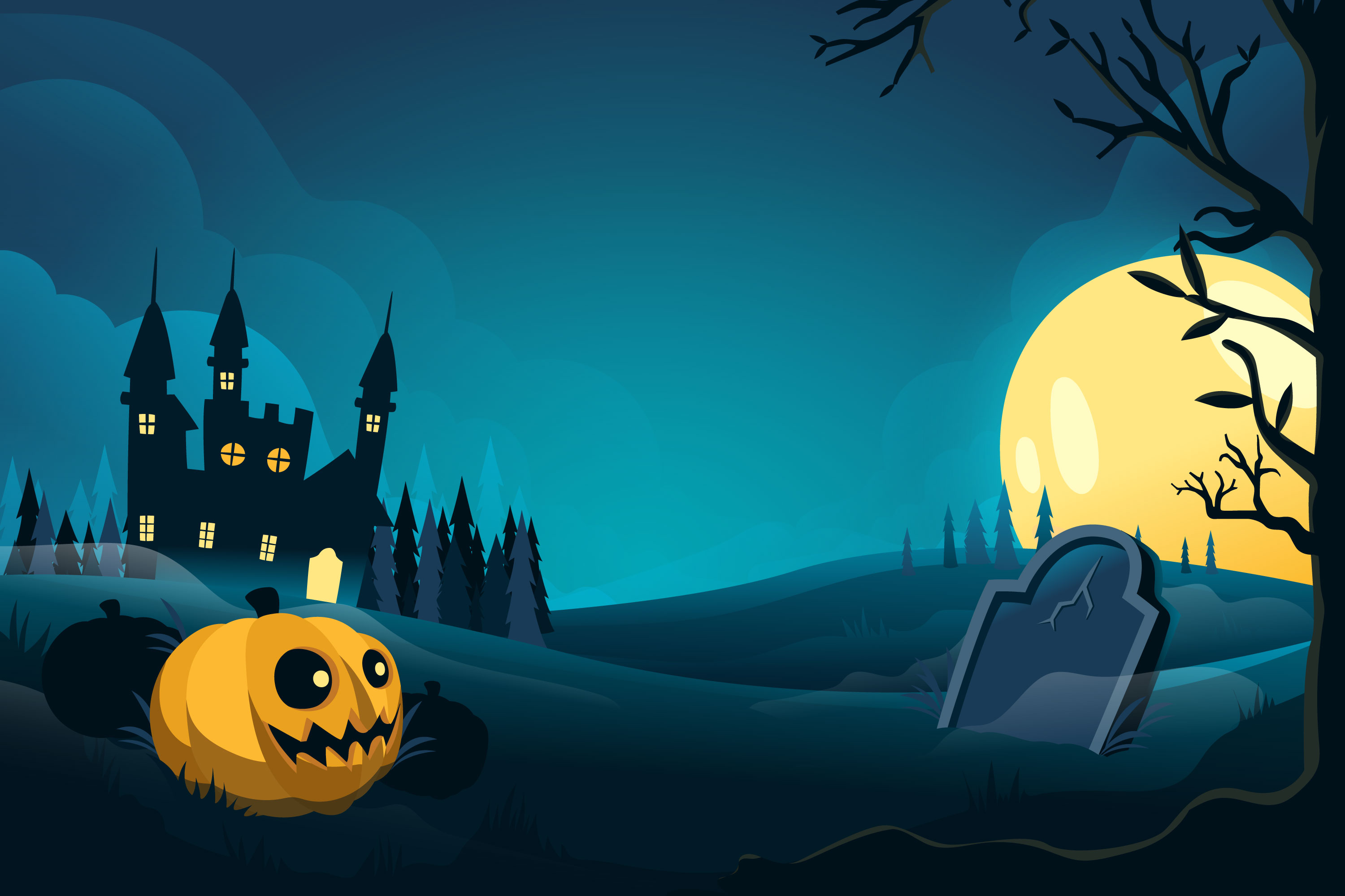 Preview for Halloween-night-scene-template-background-8bd85