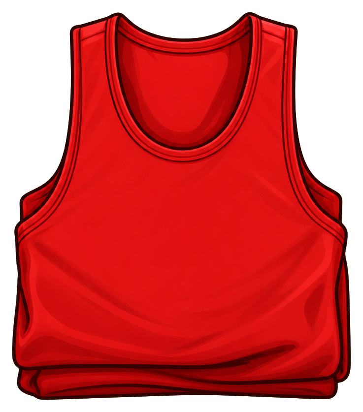 Preview for Folded Red Racing Singlet Sticker