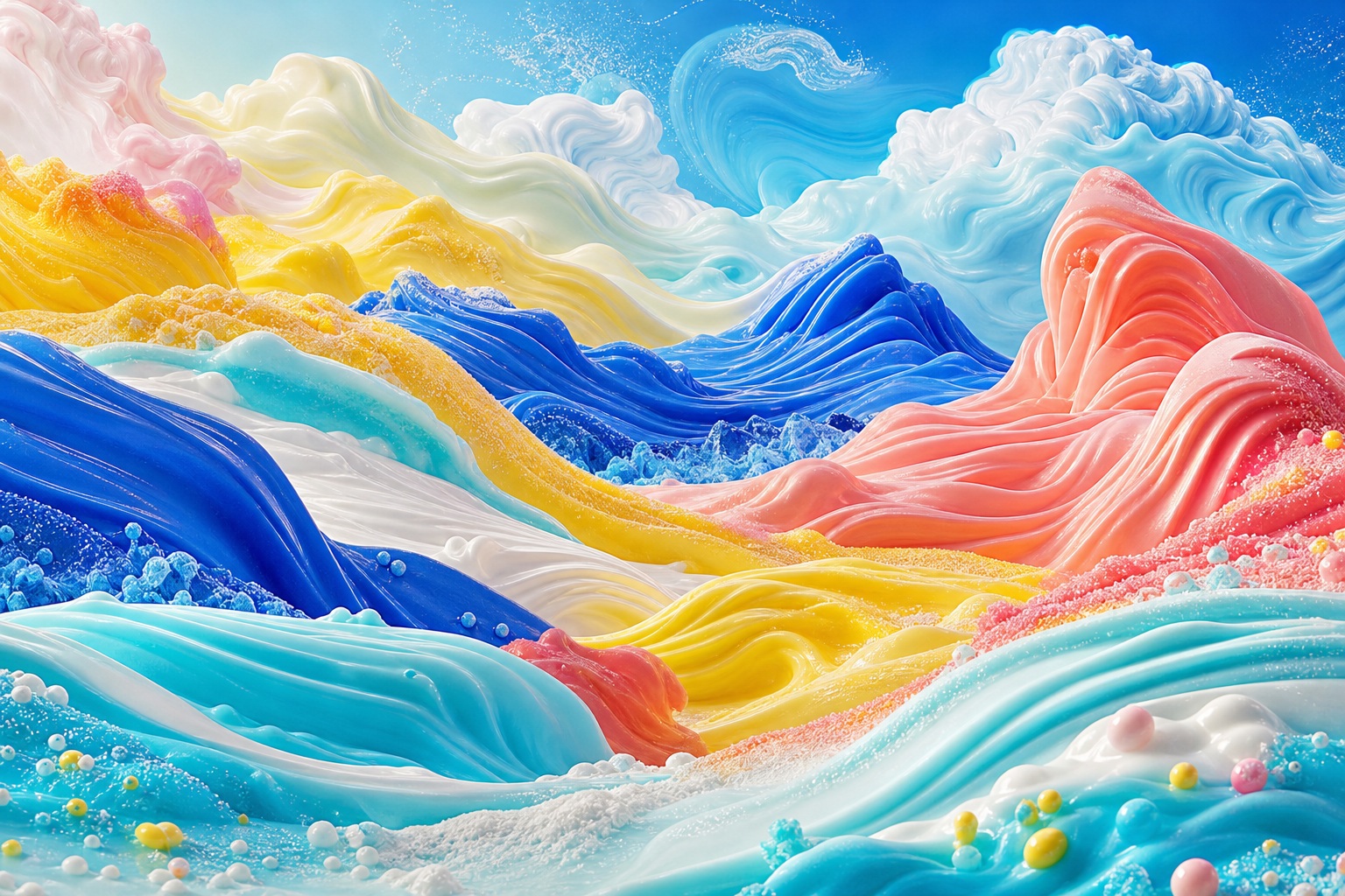 Preview for Surreal Candy Landscape Stock Background