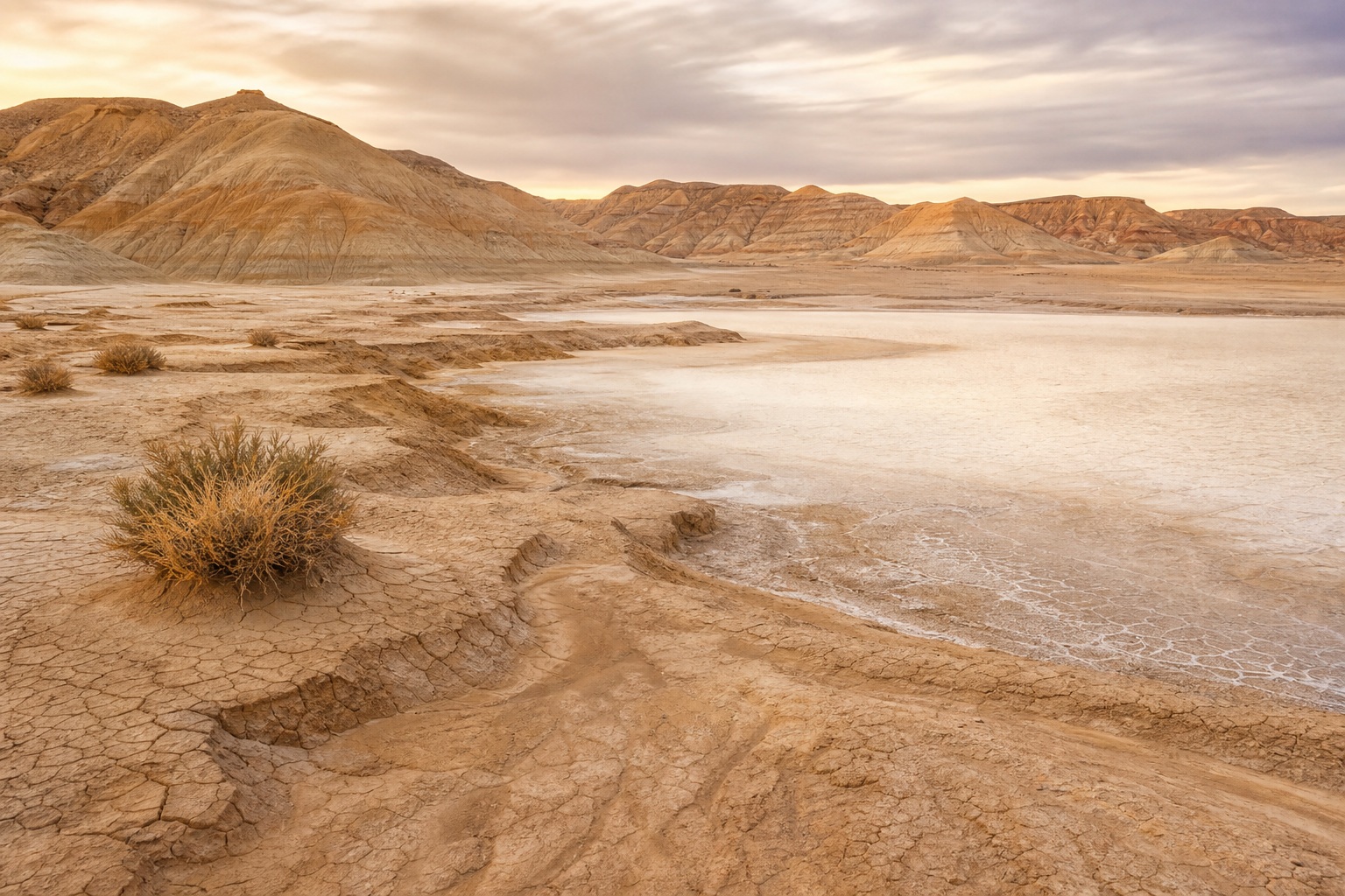 Preview for Desert Clay Landscape Stock Background