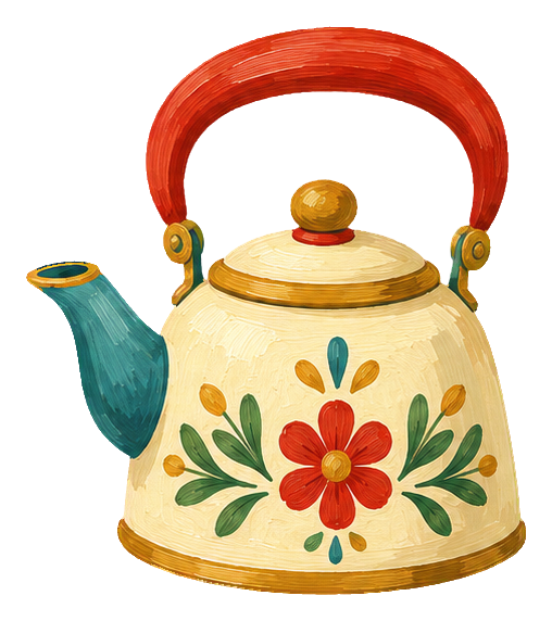 Preview for Gouache Tea Time Tea Kettle