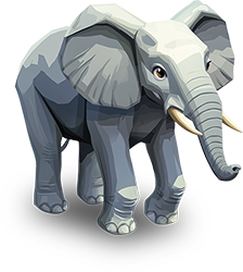 Preview for Gray-elephant-illustration-animal-sticker-108a5