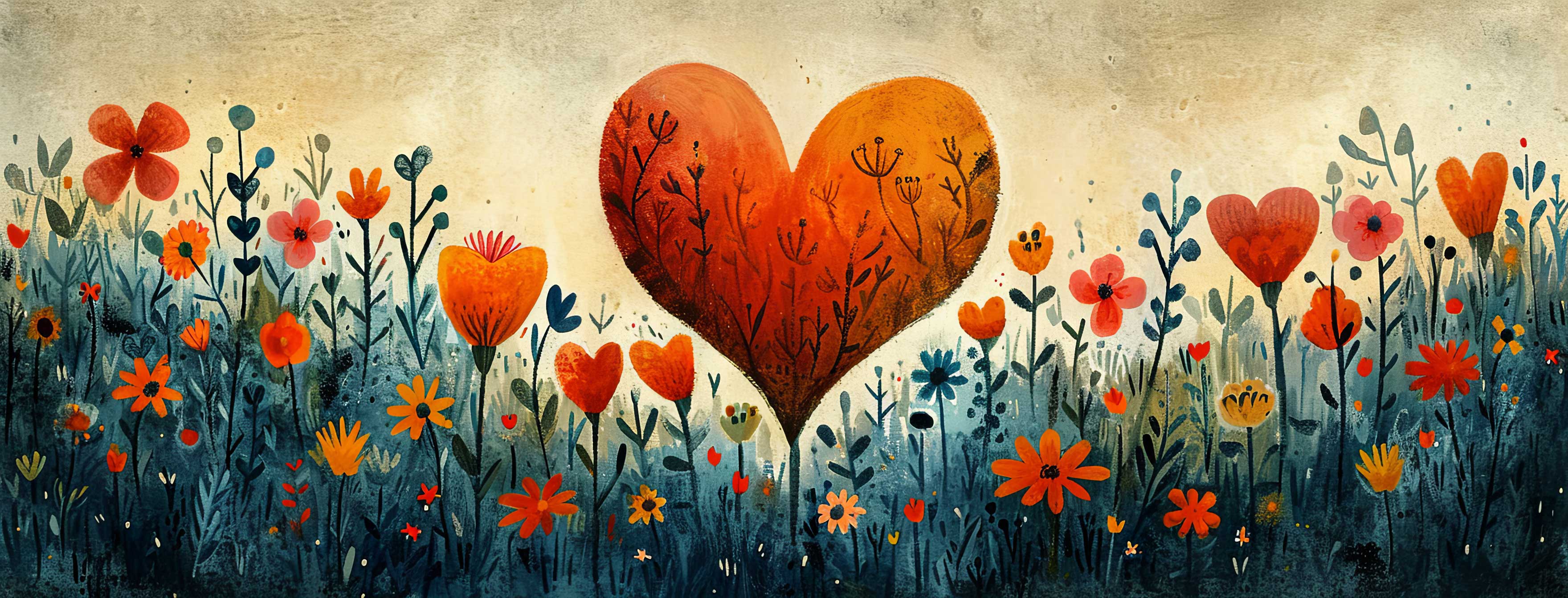 Preview for Heart-among-flowers-heart-cover-background-0d42a