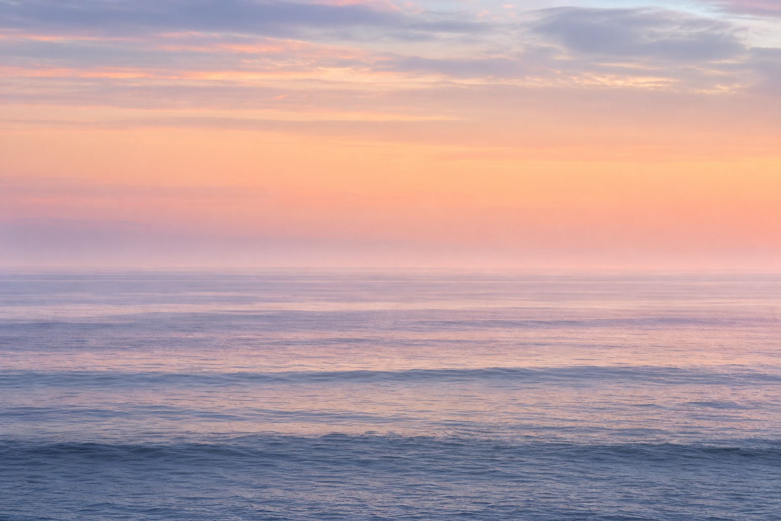Preview for Dawn Peach Ocean Horizon Background
