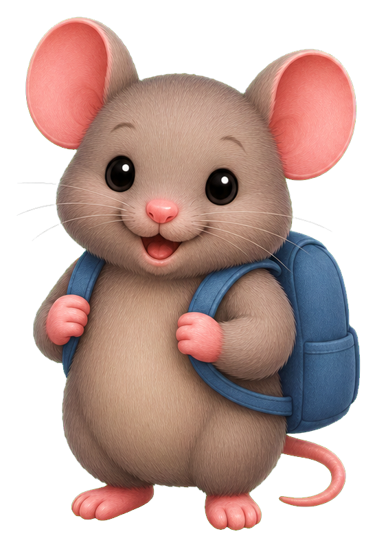 Preview for Mouse With Backpack Sticker
