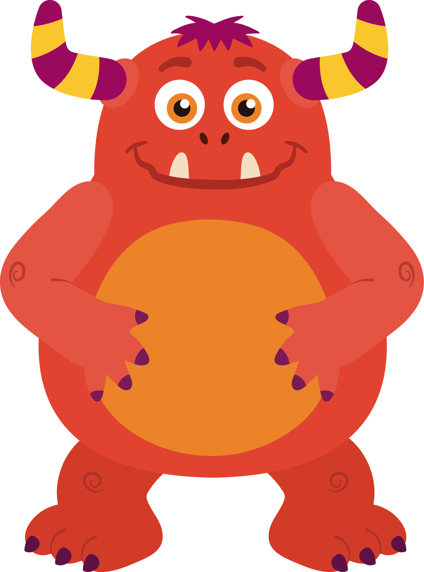 Preview for Friendly-cartoon-monster-illustration-monsters-sticker-3851d