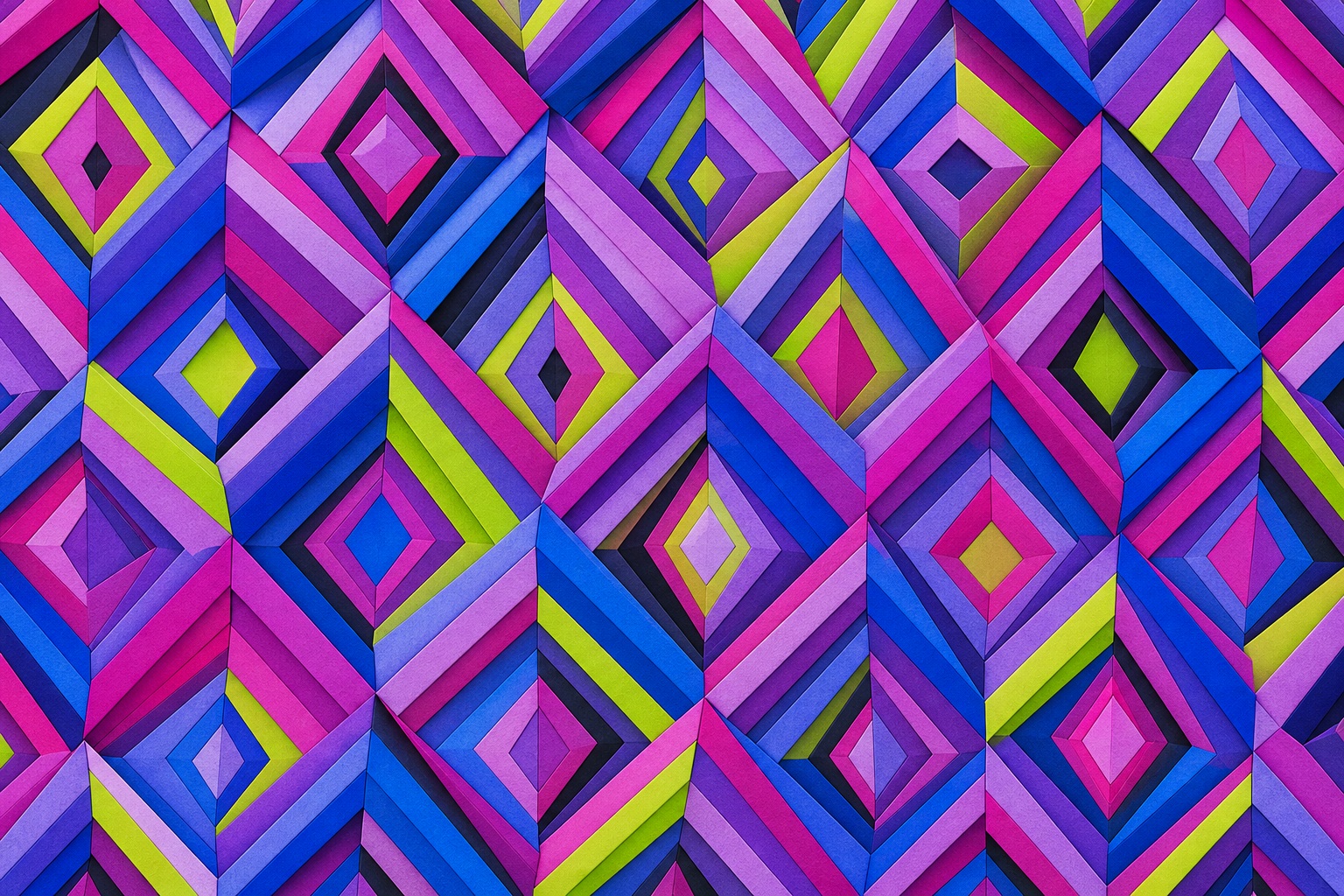 Preview for Fuchsia Blue Chartreuse Diamond Pattern Background