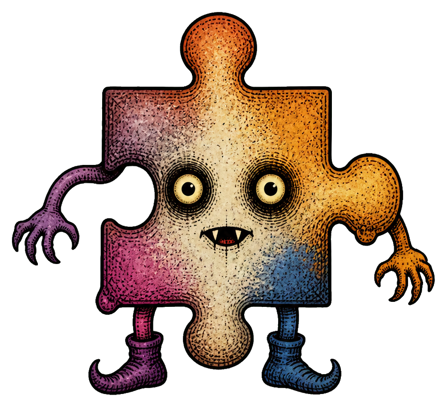 Preview for Puzzle Piece Poltergeist Sticker