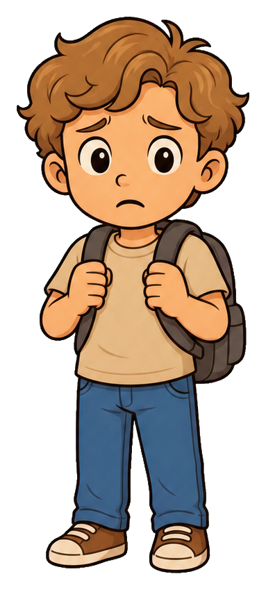 Preview for Anxious Backpack Child Sticker