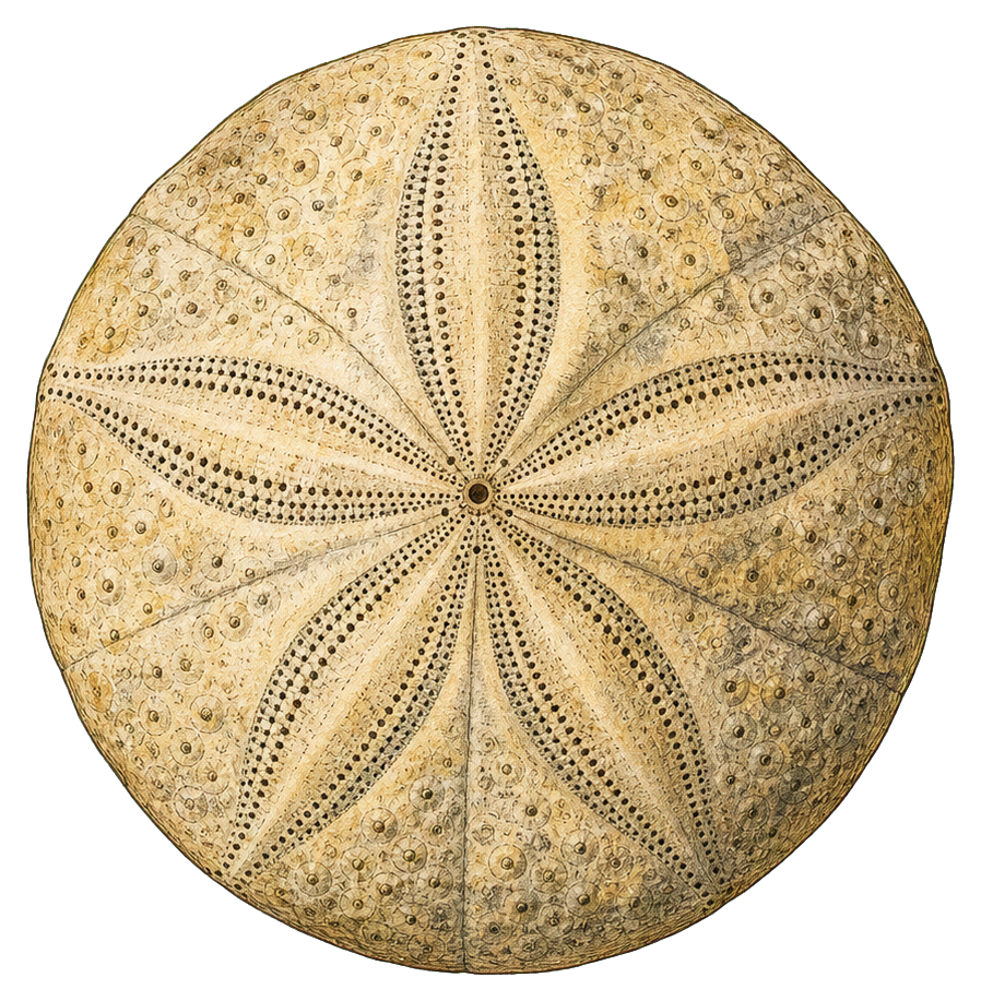Preview for Sea Urchin Test Vintage Fossil Sticker