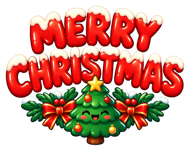 Preview for Merry Christmas Cute Bubble Lettering