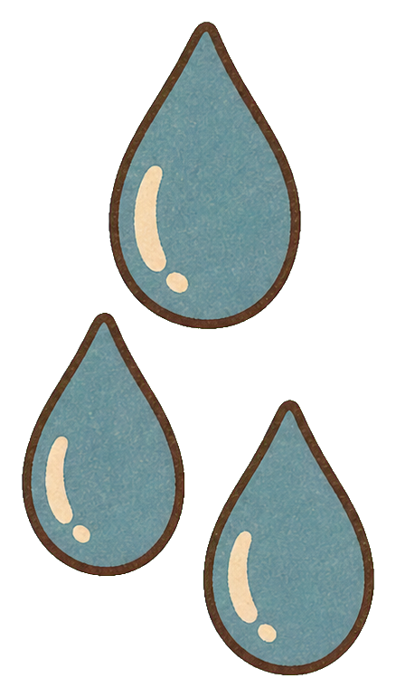 Preview for Dusty Blue Spring Raindrop Trio Sticker