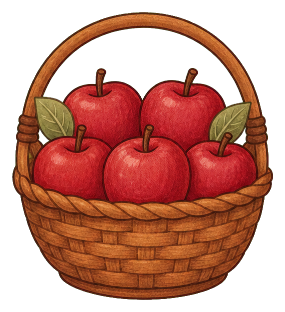 Preview for Cranberry Apple Basket Thanksgiving Sticker