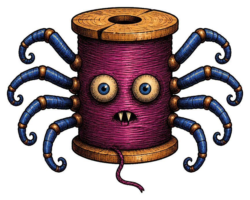 Preview for Spool Spider Sticker For Spooky Designs