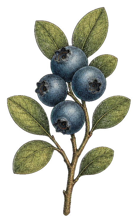 Preview for Blueberry Twig Botanical Sticker