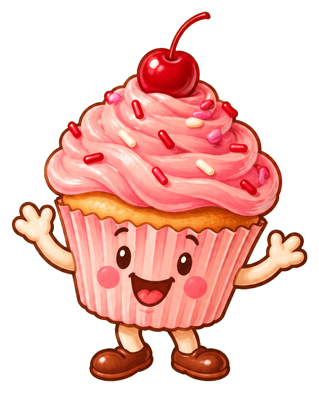 Preview for Happy Cupcake Character