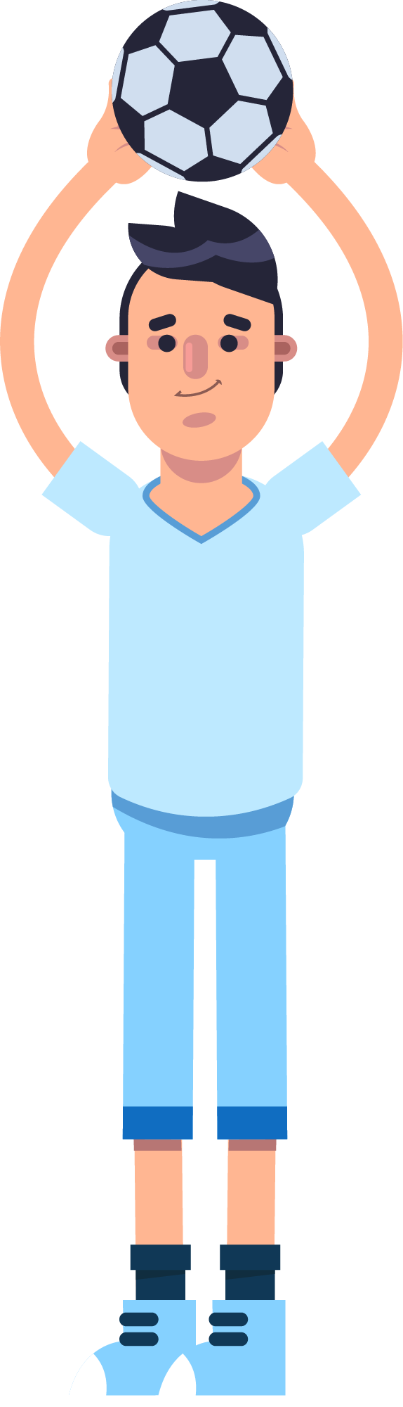 Preview for Man-holding-soccer-ball-sticker-5853a