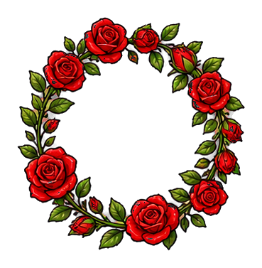 Preview for Tiny Rose Wreath Sticker