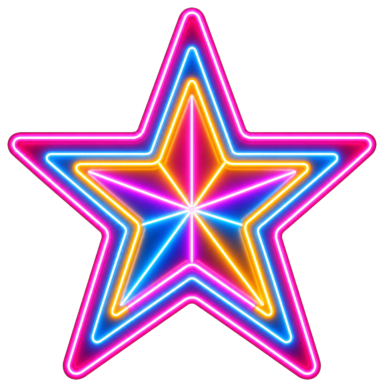 Preview for Neon Star Sticker