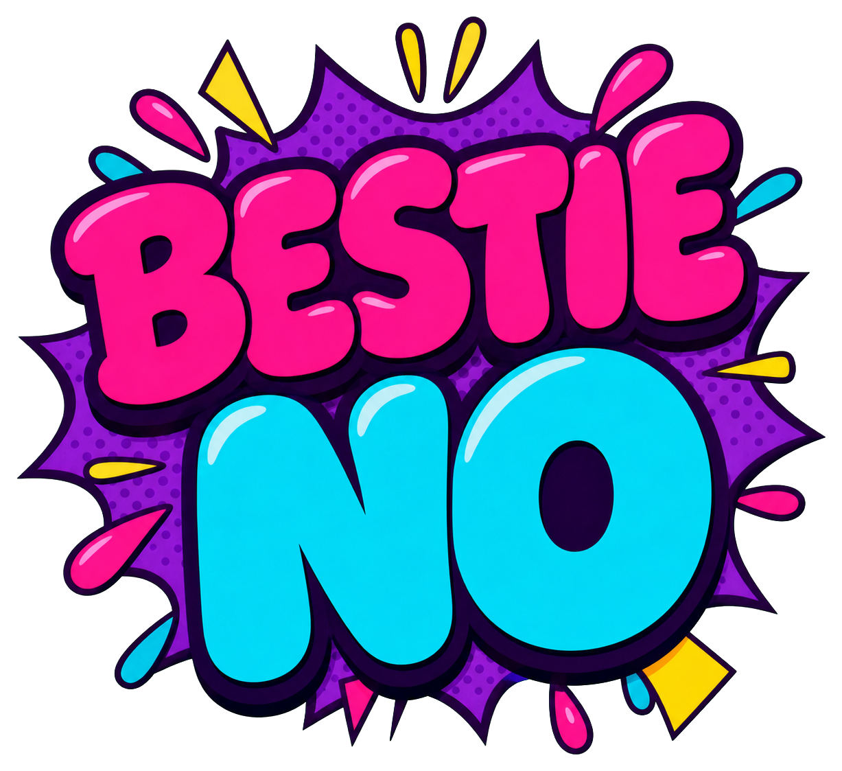 Preview for Bestie No Meme Text Sticker