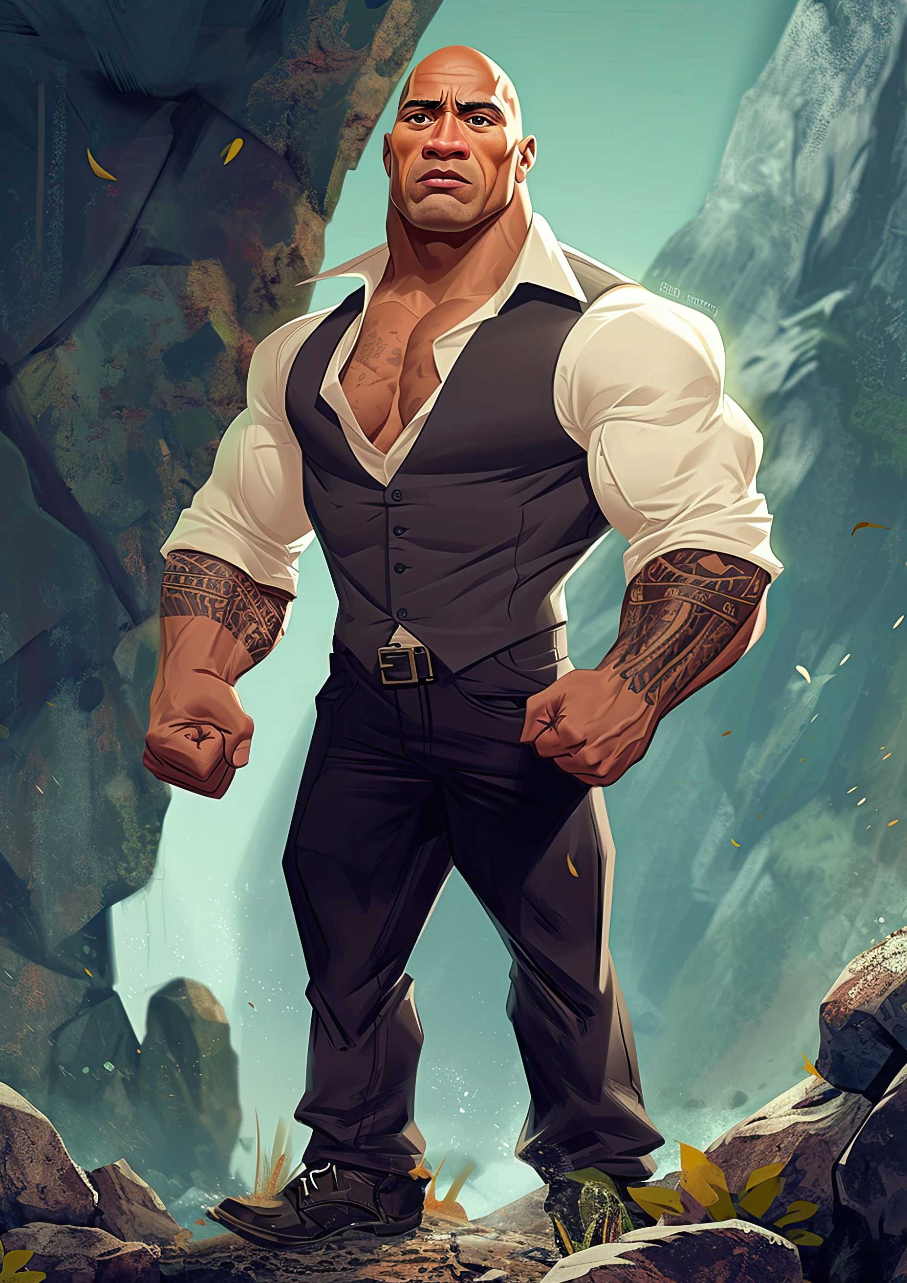 Preview for The-rock-fantasy-portrait-celebrities-background-f4d7b