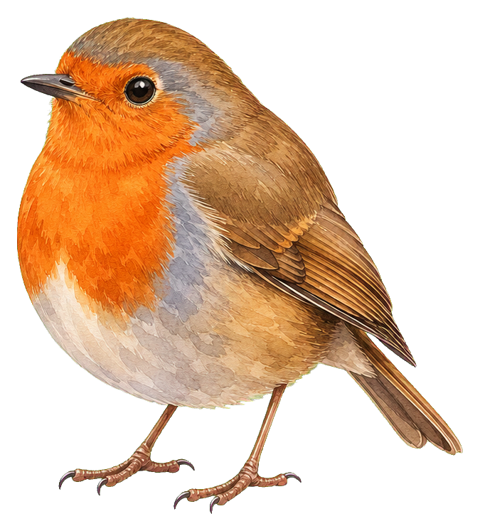 Preview for Watercolor Robin Sticker Graphic