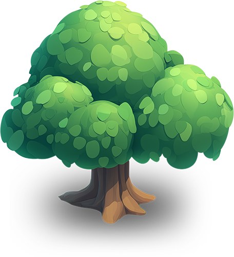 Preview for Green-tree-illustration-flora-sticker-c2ed3