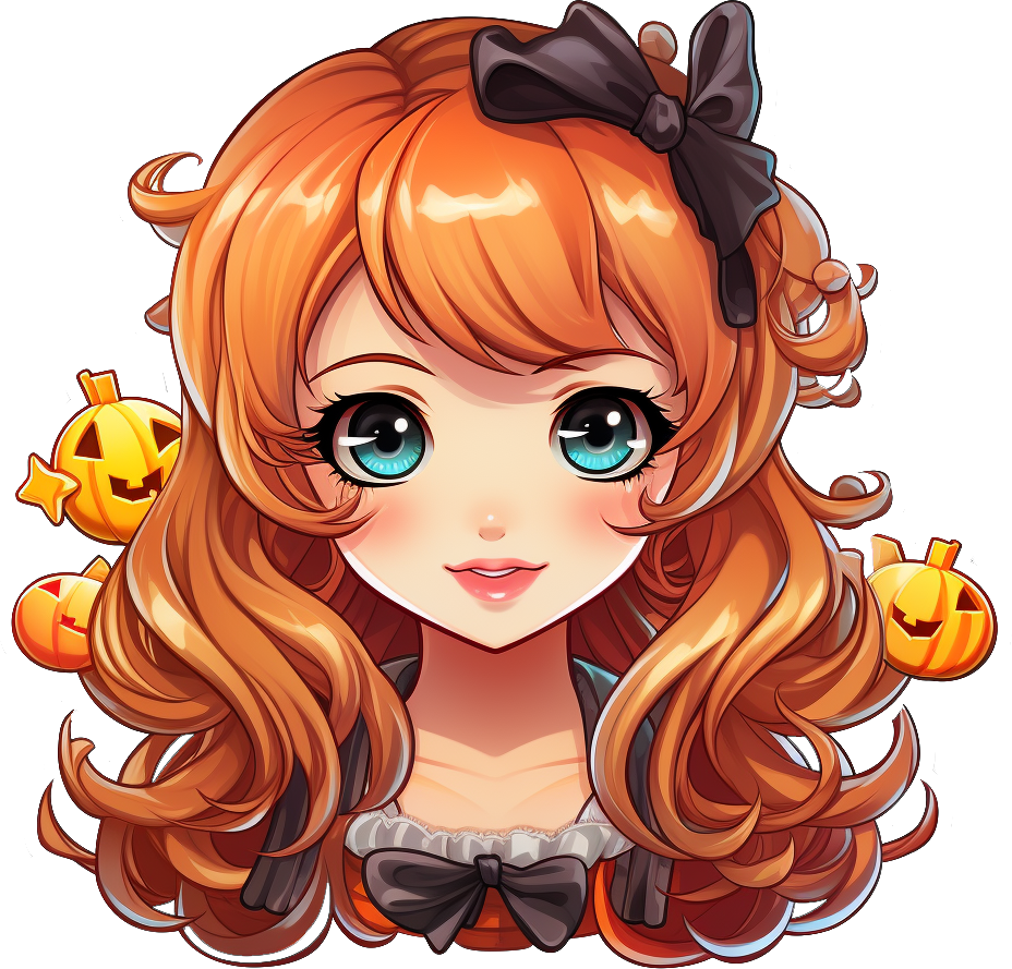Preview for Halloween-anime-girl-illustration-halloween-characters-sticker-8ac0e