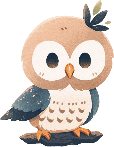 Preview for Cartoon-owl-illustration-owls-sticker-1f7d4