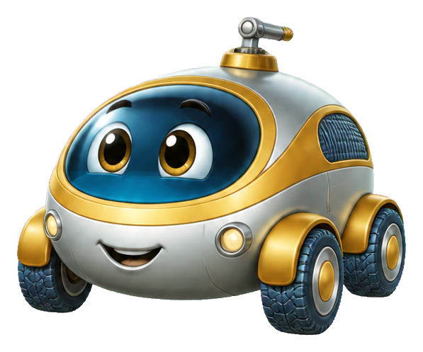 Preview for Curious Lunar Rover Car Sticker