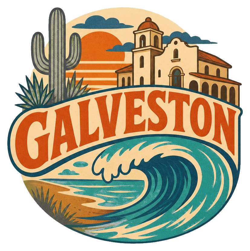 Preview for Galveston Beach Wave Sticker