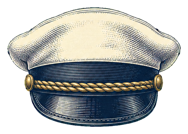 Preview for Engraved Nautical Objects Captain Hat