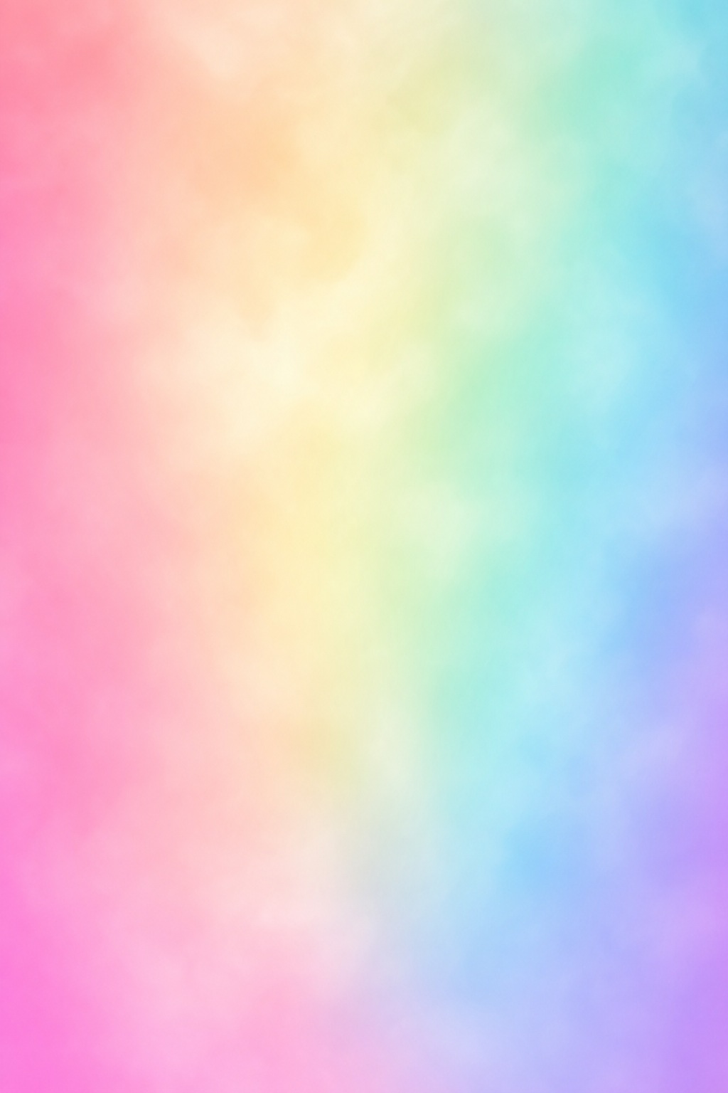 Soft vertical rainbow gradient with pastel pink, yellow, green, blue, and purple tones