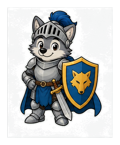 Preview for Knight Wolf Sticker