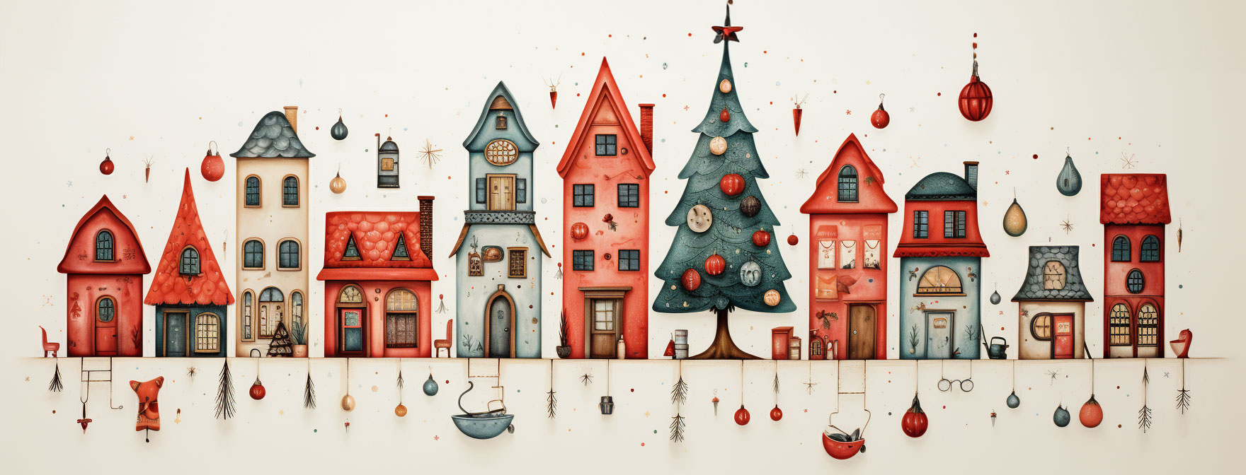 Preview for Whimsical-christmas-village-illustration-christmas-cover-backgro-2c808