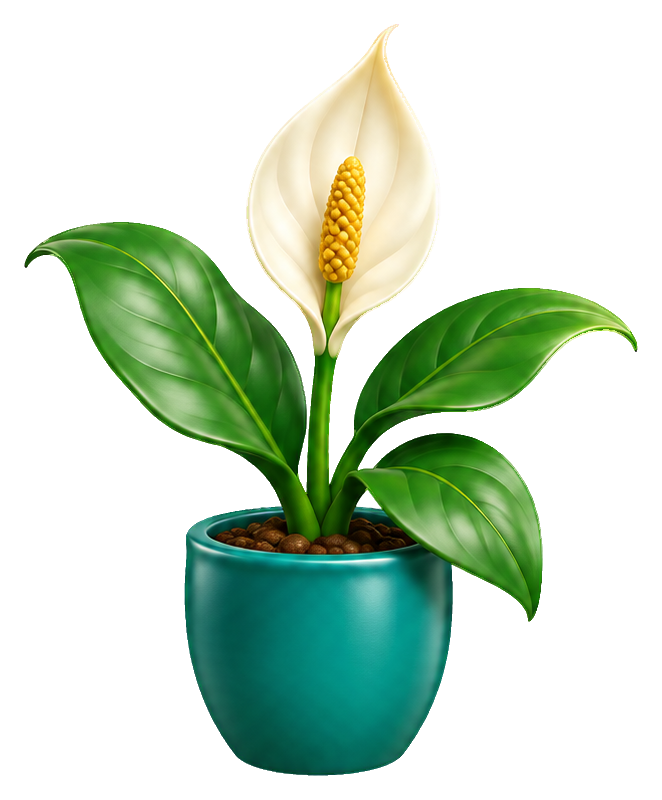 Preview for 3d Houseplants Peace Lily