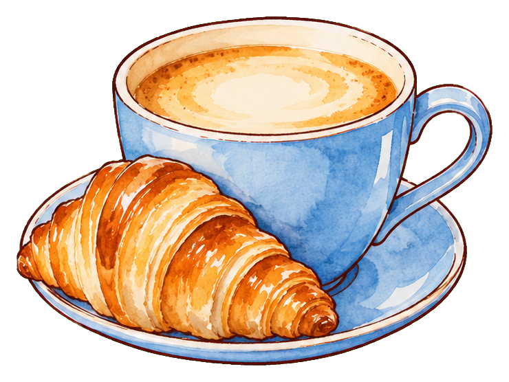 Preview for Cafe Au Lait And Croissant