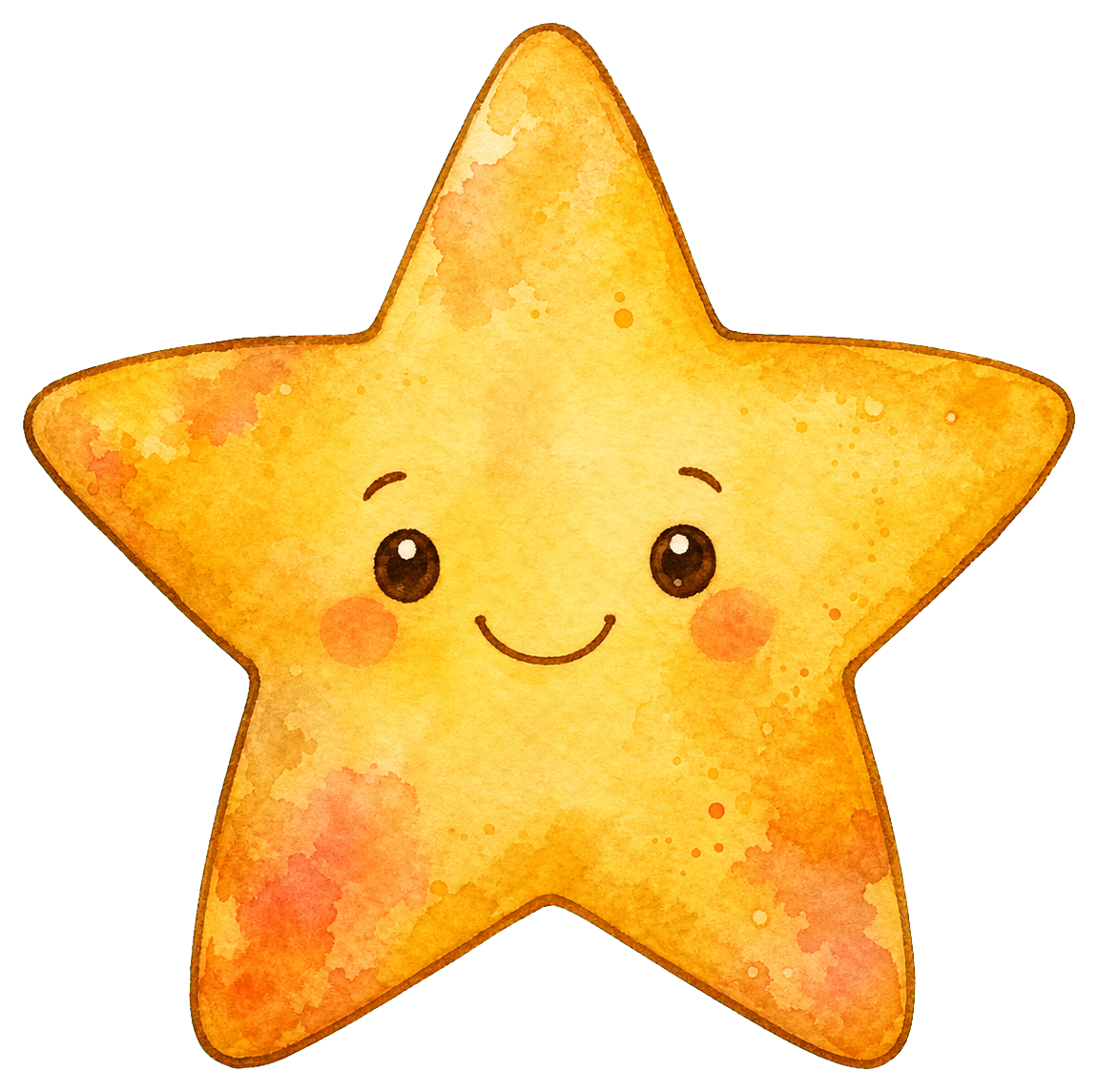 Preview for Cute Watercolor Star Sticker