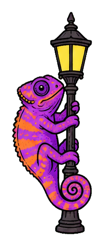 Preview for Chameleon Lamp Post Sticker