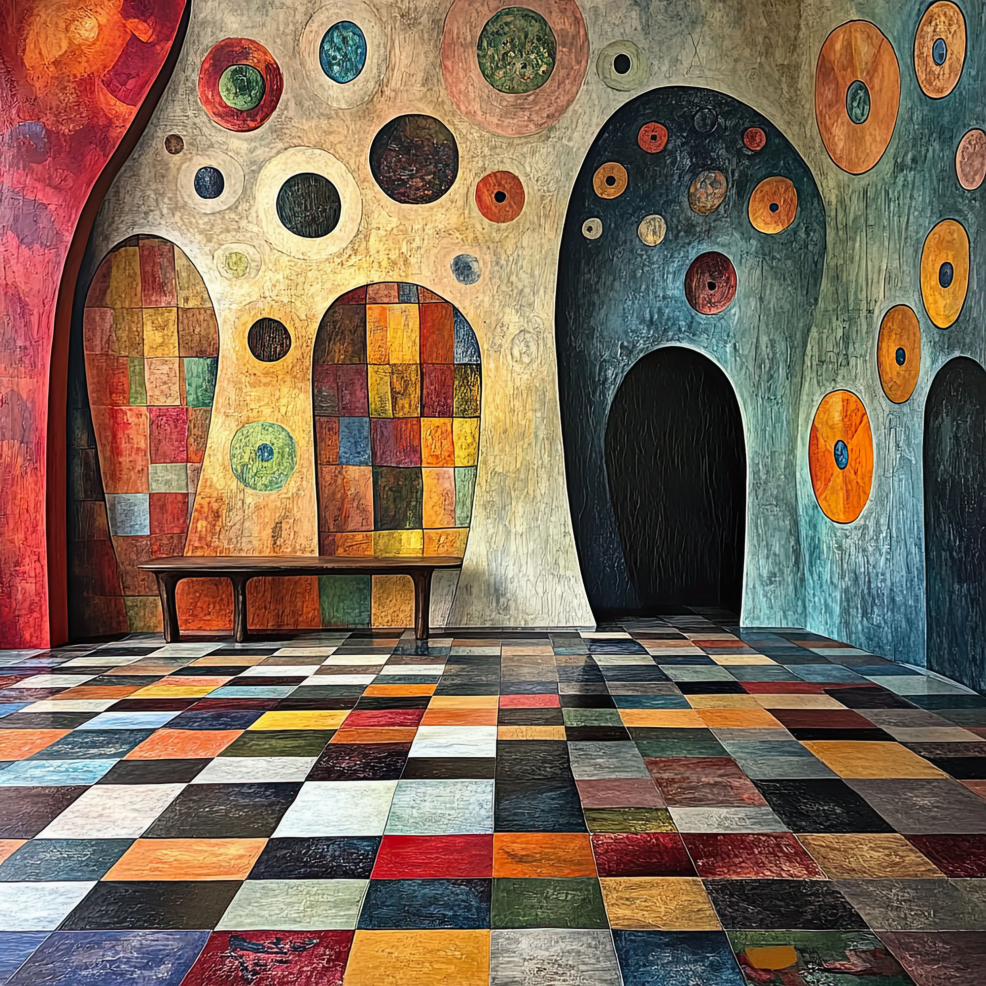 Preview for Modern-art-gallery-interior-design-whimsical-backdrop-background-ce287