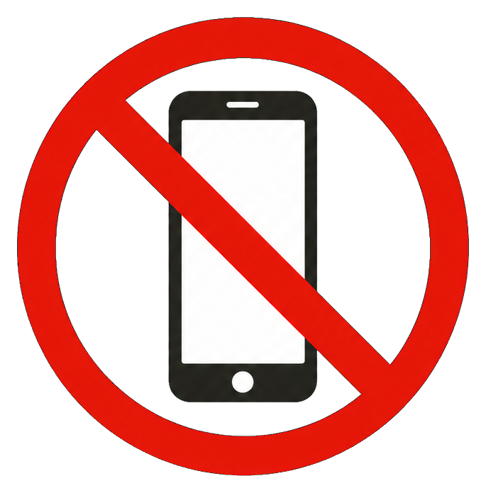 Preview for No Phones Sign Sticker