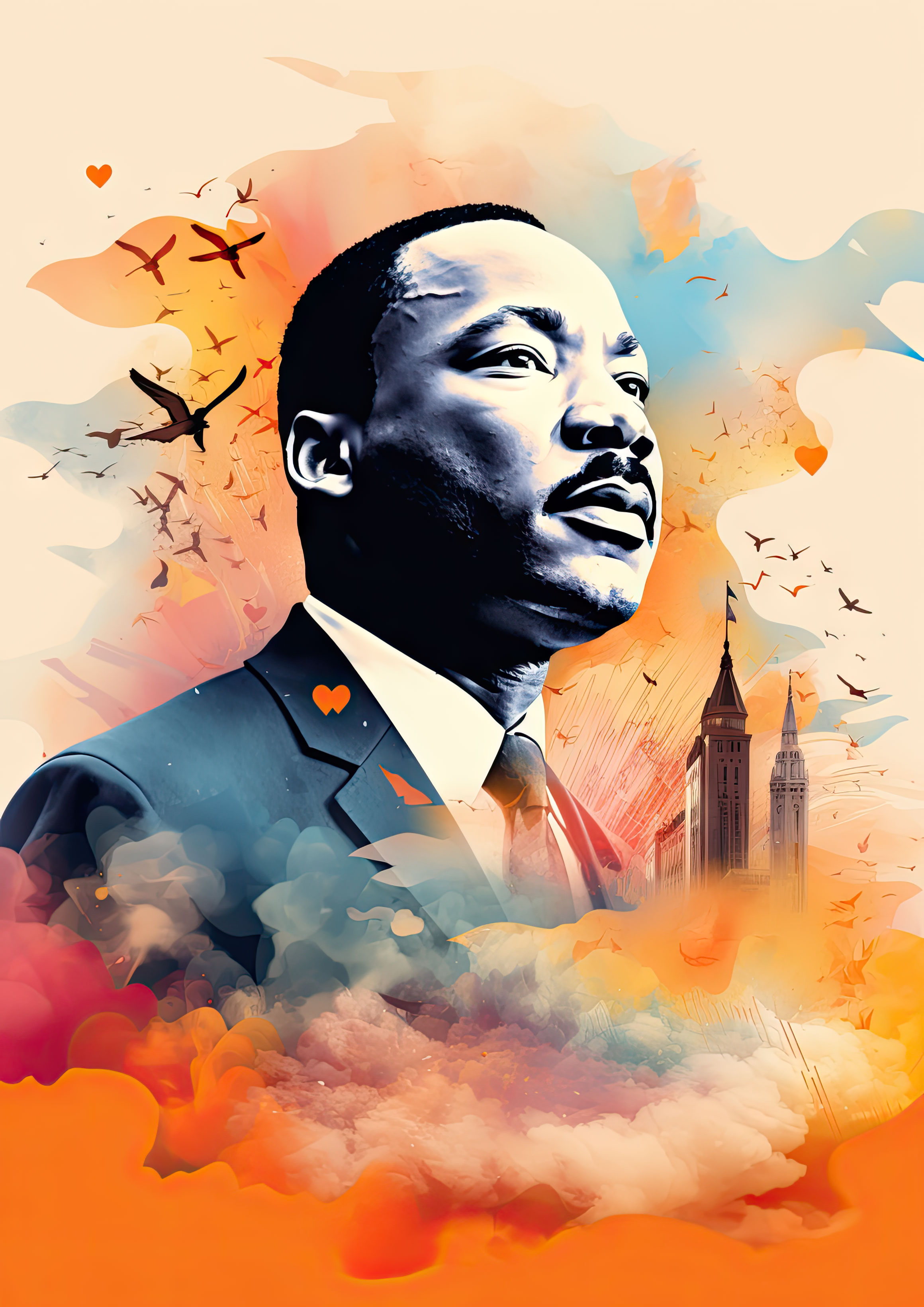 Preview for Martin-luther-king-jr-artistic-portrait-mlk-background-9b920