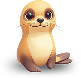 Preview for Cartoon-seal-illustration-animal-sticker-b233a