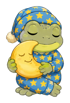 Preview for Sleepy Pajama Frog Sticker