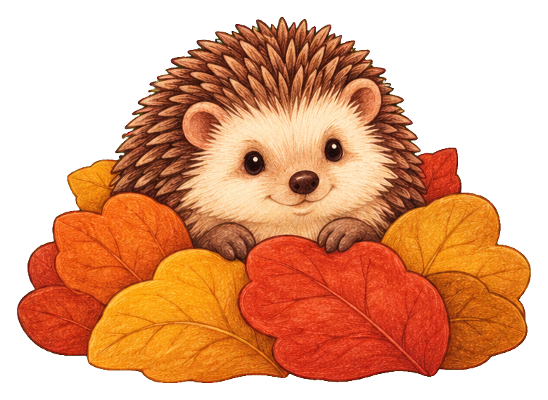 Preview for Woodland Hedgehog Leaf Pile